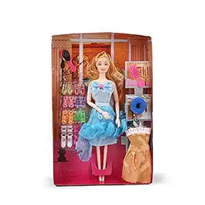 EL FIGO Fashion Girl Doll/Doll Toy for Kids/Doll for Girls with Accessories (Multicolour)