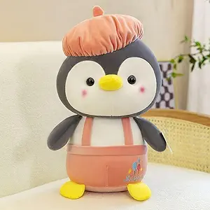 Y U COLLECTION Stuffed Toys Super Soft Cap Penguine Best for Gifting and HOM Decor Soft Toys 30cm