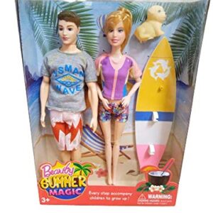 Sharva Enterprise Big Size Beautiful Summer Magic Doll with Family Doll Play Set