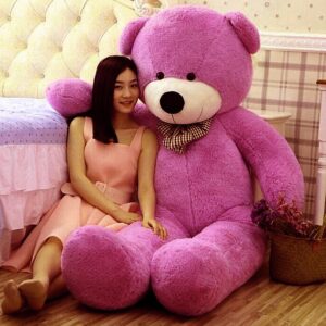 Teddy Bear, Soft Toys, Teddy Bear 5 feet for Girls, Birthday Gift for Girls, Birthday Gift, Boyfriend, Husband, Wedding, for Couple Special (5 Feet Purple/152cm)