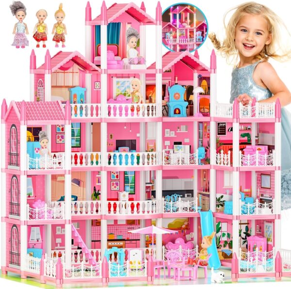 Dollhouse Princess Dream Doll House Toys Gift for Girls
